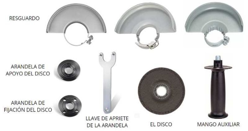 Accesorios amoladora portátil angular