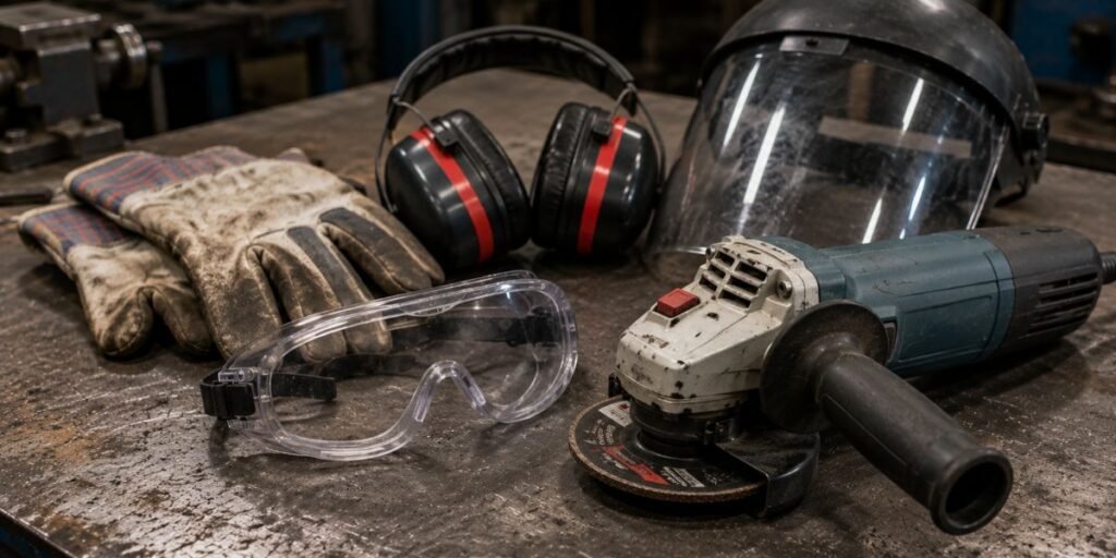Seguridad en amoladoras: Riesgos, protección y cómo evitar accidentes