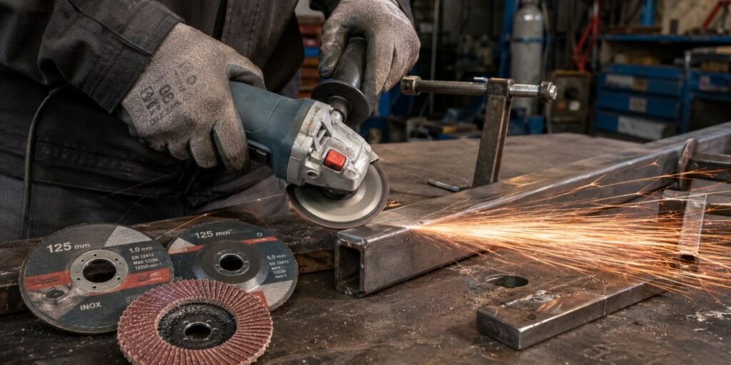 Amoladora de 125 mm: Para qué sirve, discos y cuándo es la correcta