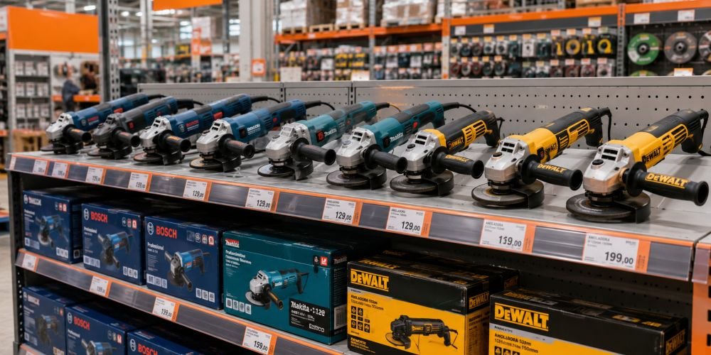 Amoladoras profesionales de distintas marcas disponibles en Obramat